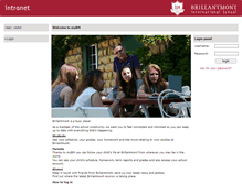 Tablet Screenshot of intranet.brillantmont.ch